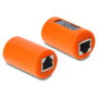DeLOCK 90988 Adaptador RJ45 hembra a hembra Cat.6a blindado naranja