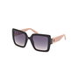 Guess Gafas GU00103 05W Gafas de Sol Mujer Negro Lentes Azul Degradado 52 mm