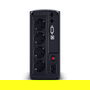 CyberPower ValuePRO VP700ELCD - Sistema UPS interactivo 700VA/390W, salida de onda senoidal, 4 tomas AC, LCD, protección de red y batería
