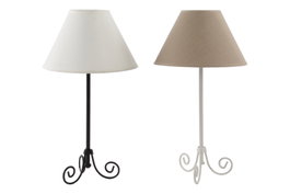 DKD Home Decor Lámpara de Sobremesa de Metal en Colores Surtidos