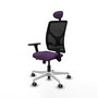 PIQUERAS Y CRESPO Silla de oficina Motilla con mecanismo Sincro/Traslack Morado y Negro