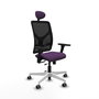 PIQUERAS Y CRESPO Silla de oficina Motilla con mecanismo Sincro/Traslack Morado y Negro