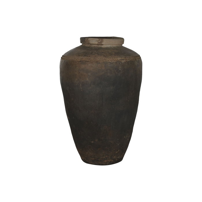 DKD Home Decor Ánfora de Terracota Marrón Pieza Única Antigua