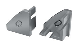 KIMERA-BARDE Perfil de Aluminio Anodizado Plata con Difusor Opal y Tapones 2,02M