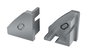 KIMERA-BARDE Perfil de Aluminio Anodizado Plata con Difusor Opal y Tapones 2,02M