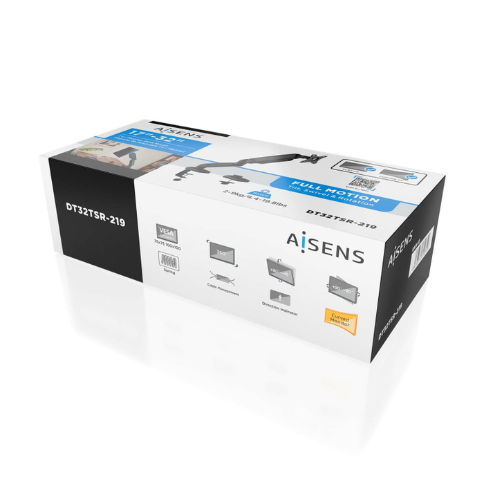 Aisens Soporte de Mesa Pro DT32TSR-219 para Monitor/TV 17-32 pulgadas, Negro Aisens Soporte de Mesa Pro DT32TSR-219 para Monitor/TV 17-32 pulgadas, Negro