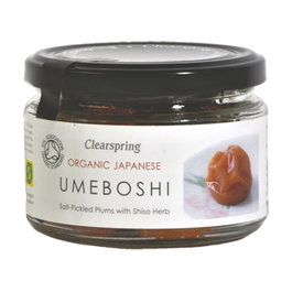 Clearspring Umeboshi Ciruela Agria y Salada 200g - Sabor Japonés Tradicional
