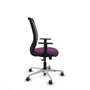 PIQUERAS Y CRESPO Silla de oficina Zulema con mecanismo Sincro, Morado y Negro