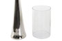 DKD Home Decor Portavela Plateado Aluminio Cristal 14 x 48 x 14 cm