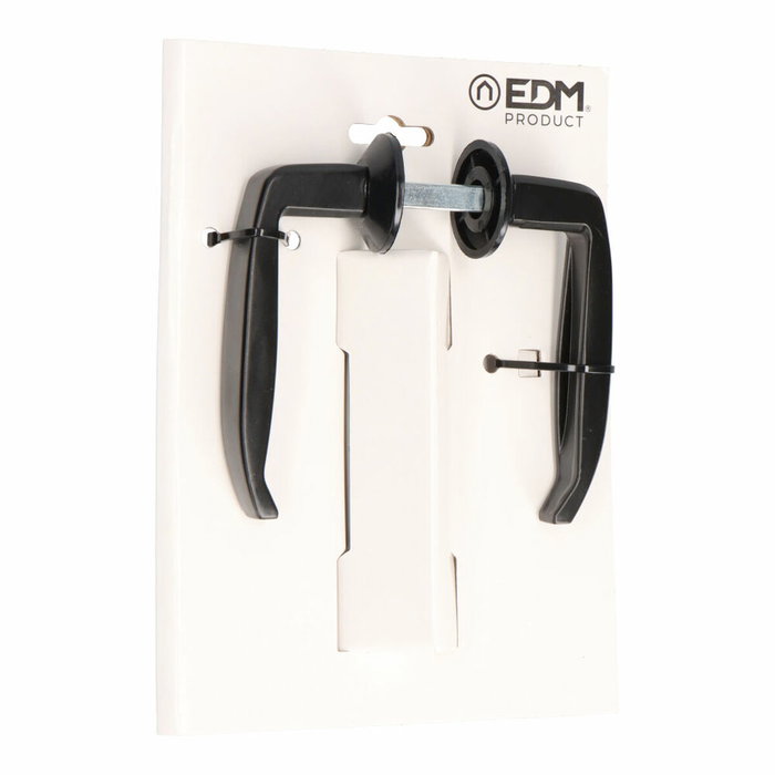 Edm Juego de manilla modelo 232 de aluminio acabado negro ø33 mm