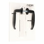 Edm Juego de manilla modelo 232 de aluminio acabado negro ø33 mm