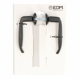 Edm Juego de manilla modelo 232 de aluminio acabado negro ø33 mm