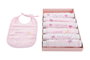 DKD Home Decor Babero Baby Azul Rosa 29 x 3 x 19 cm Set de 7 Algodón