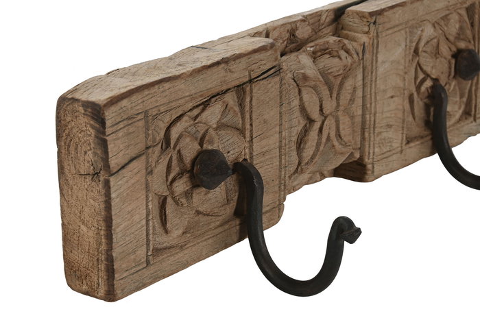 DKD Home Decor Perchero Pared Colección Unique / Antique, Madera Tallada, 35 x 10 x 12 cm DKD Home Decor Perchero Pared Colección Unique / Antique, Madera Tallada, 35 x 10 x 12 cm