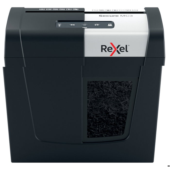 Rexel Secure MC3 Destructora de Micro Corte P-5 Negro/Plata Rexel Secure MC3 Destructora de Micro Corte P-5 Negro/Plata