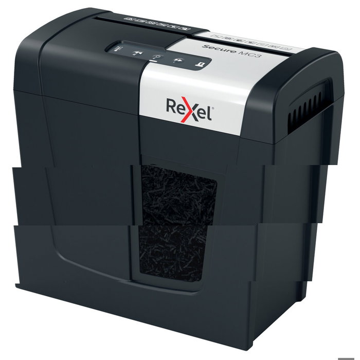 Rexel Secure MC3 Destructora de Micro Corte P-5 Negro/Plata Rexel Secure MC3 Destructora de Micro Corte P-5 Negro/Plata