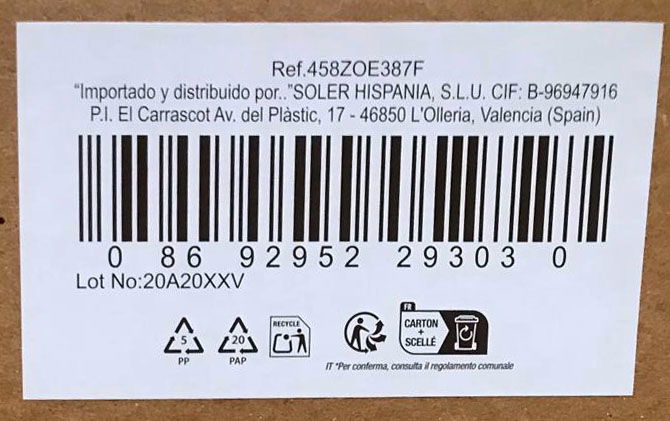 LAV Set 6 Vasos Zoey 480 cc (4 Cajas)