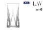 LAV Set 6 Vasos Zoey 480 cc (4 Cajas)