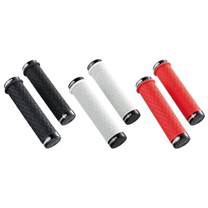 SRAM Pitstop Locking Puños de Goma 130mm Set con Tapones SRAM Pitstop Locking Puños de Goma 130mm Set con Tapones