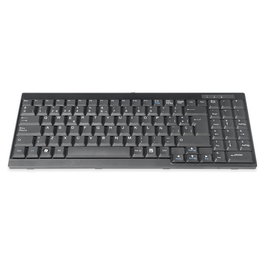 Digitus Teclado para Consolas TFT, Formato Español Completo, Interruptor de Membrana, QWERTY, Negro