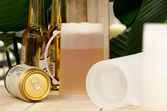 Leknes Jarra Enfriadora Transparente 473 ml, de Plástico Polipropileno, apta para Lavavajillas, Dimensiones 11x14.5x8 cm (Set de 24)