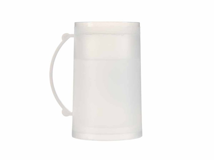 Leknes Jarra Enfriadora Transparente 473 ml, de Plástico Polipropileno, apta para Lavavajillas, Dimensiones 11x14.5x8 cm (Set de 24)