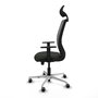 PIQUERAS Y CRESPO Silla de oficina Zulema con mecanismo Sincro/Traslack, Negro/Gris