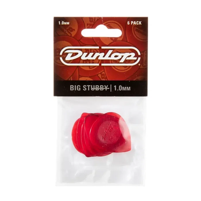 Dunlop Big Stubby Púas de 1,0 mm (pack de 6) Dunlop Big Stubby Púas de 1,0 mm (pack de 6)