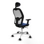 PIQUERAS Y CRESPO Silla de oficina Jorquera Azul Marino y Blanco
