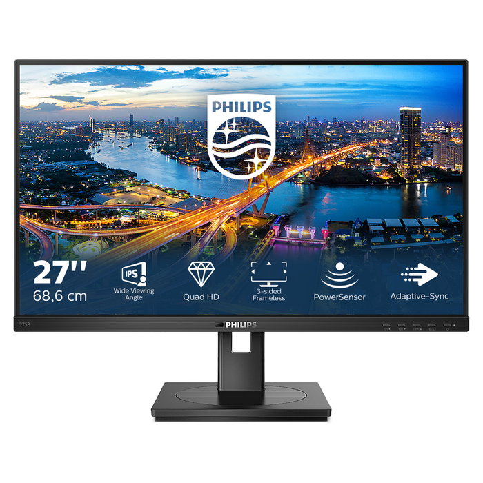 Philips 275B1 27" Monitor IPS QHD (2560x1440) 75Hz USB-C Hub 4ms SmartImage Eye Comfort Certificado Negro Philips 275B1 27" Monitor IPS QHD (2560x1440) 75Hz USB-C Hub 4ms SmartImage Eye Comfort Certificado Negro