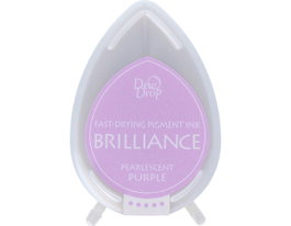 Tsukineko BRILLIANCE Almohadilla de Tinta Morado Perlado Efecto Nacarado