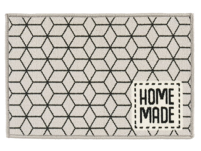 Kinvara Alfombra Multiusos Home Made 40x60 cm Poliamida Gris/Negro (Set de 24)
