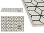 Kinvara Alfombra Multiusos Home Made 40x60 cm Poliamida Gris/Negro (Set de 24)