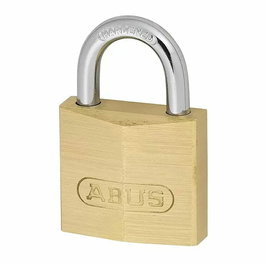 Abus Candado Latón 713/15, 16 x 18 mm con 2 Llaves Incluidas, Arco 8 x 12 mm