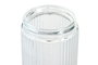 DKD Home Decor Set de 4 Botes de Cristal y Metal de 1000 ml