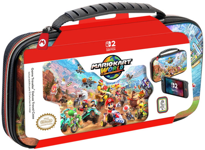 R.D.S Game Traveler Deluxe Travel Case Mario Kart World para Switch, Switch OLED y Switch 2 R.D.S Game Traveler Deluxe Travel Case Mario Kart World para Switch, Switch OLED y Switch 2
