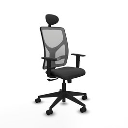 PIQUERAS Y CRESPO Silla de oficina Motilla con mecanismo Sincro, Gris