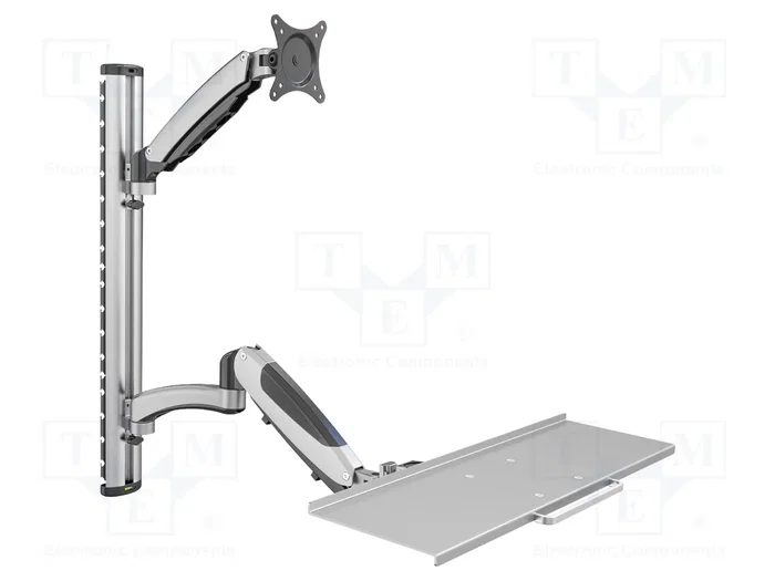 Digitus DA-90354 Soporte de Pared para Monitor y Teclado Plata