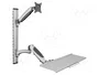 Digitus DA-90354 Soporte de Pared para Monitor y Teclado Plata