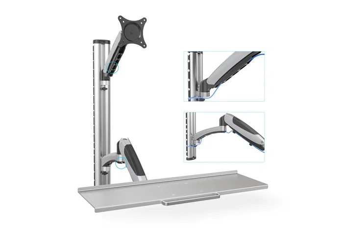 Digitus Soporte de Pared para Monitor de 27 Pulgadas y Teclado Digitus Soporte de Pared para Monitor de 27 Pulgadas y Teclado