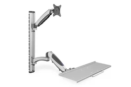 Digitus Soporte de Pared para Monitor y Teclado DA-90354 Plata