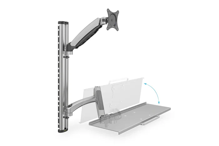 Digitus Soporte de Pared para Monitor y Teclado DA-90354 Plata