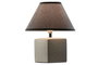 DKD Home Decor Lámpara de Sobremesa de Lino y Metal (Surtido de Colores)