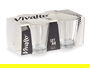 Vivalto Set 4 Vasos Vidrio para Café 85 ml 17x7.5x11 cm (Set de 24)