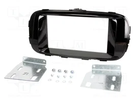 PER.PIC. Bastidor de montaje de radio Kia Soul 2014+ 2 DIN Negro Brillante