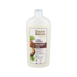 DOUCE NATURE Gel De Ducha Manteca De Karité 1L - Nutritivo, Natural, Sin Sulfatos, Sin Jabón, Envase Vegetal