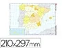 Teide Mapa Mudo Color Din A4 España Político