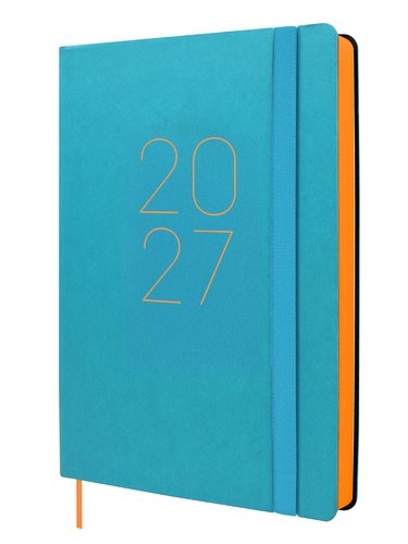 Finocam Agenda Anual 2027 Flexi Lisa con Goma Azul FA5 Finocam Agenda Anual 2027 Flexi Lisa con Goma Azul FA5