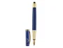 Belius Pluma Soirée con estuche Art Deco azul marino y dorado