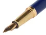 Belius Pluma Soirée con estuche Art Deco azul marino y dorado